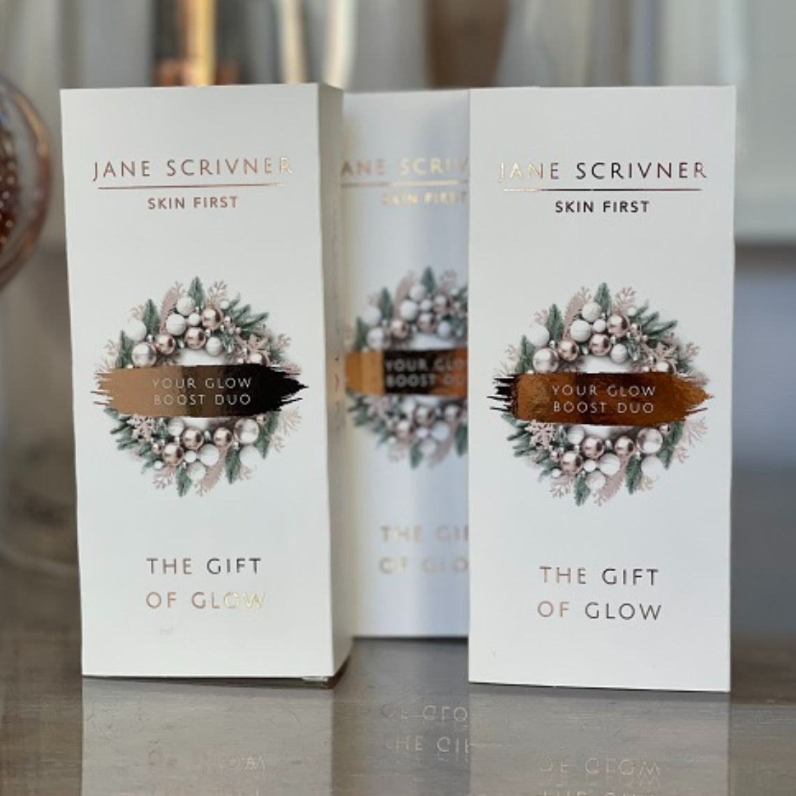 GLOW BOOST DUO . THE GIFT OF GLOW    GLOW RENEW 50 ml & BRIGHTENING B 50 ml