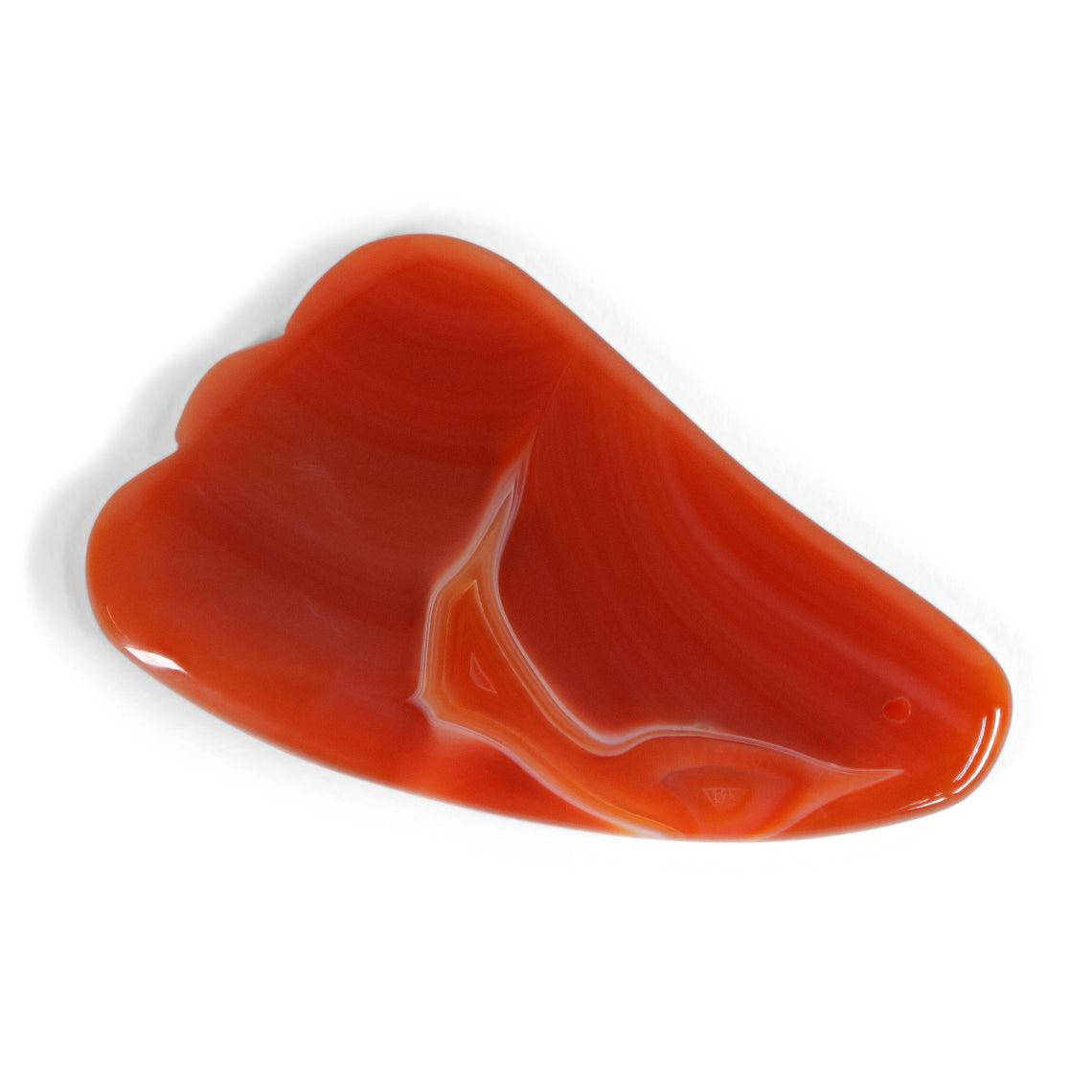 Gua Sha sten av karneol agate